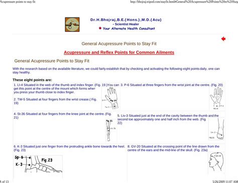 PDF Acupressure Points To Stay Fit DOKUMEN TIPS