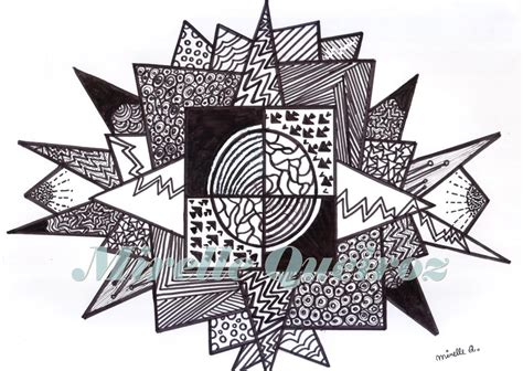 Zentangle Black And White by MikkiQ on DeviantArt