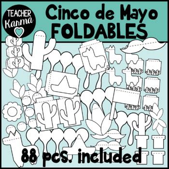 Cinco De Mayo Foldables Interactive Notebook Flip Book Templates