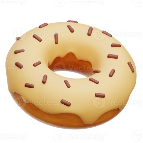 Donut 3d Illustration 45982787 Png