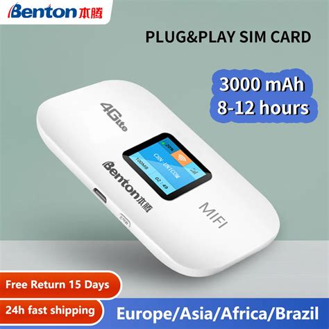 Benton Mini G G Mifi Router Unlocked Lte Portable Pocket Wifi With Sim