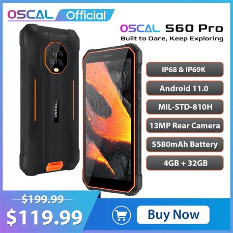 Oscal Tel Fono M Vil S60 Pro Smartphone Resistente Al Agua IP68