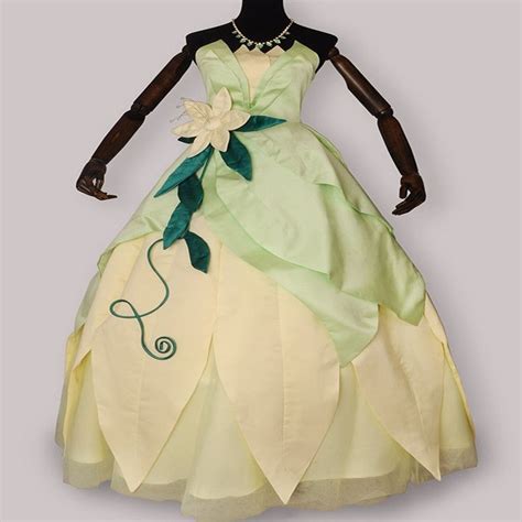 Customized The Princess And The Frog Cosplay Princess Tiana Dress Adult