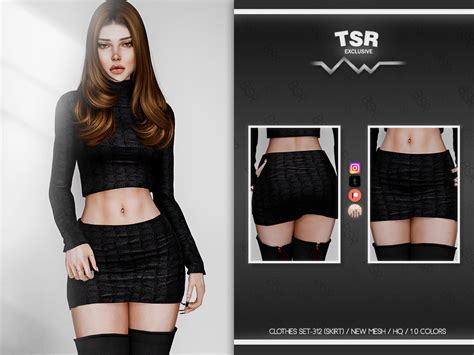 The Sims Resource CLOTHES SET 312 SKIRT BD892