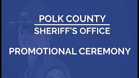 Polk County Sheriff S Office Deputy Swearing In Ceremony Youtube