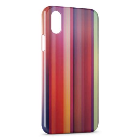 Coque IPhone X XS Multicolor Lines Style Pixypia