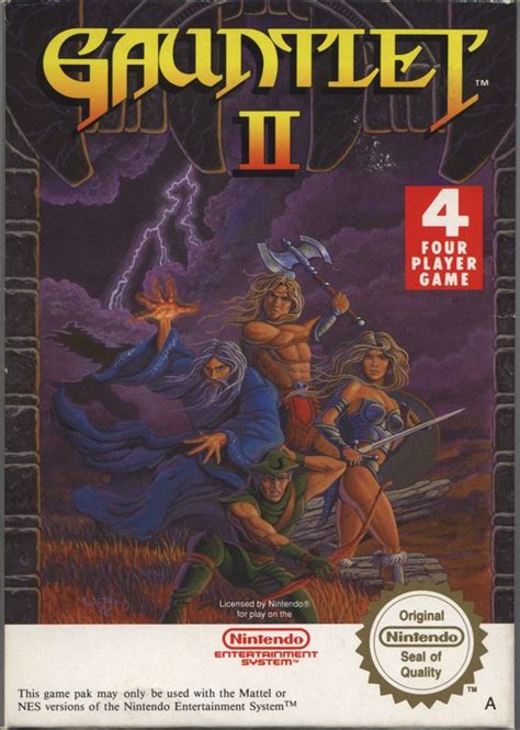 Gauntlet II (1989) NES box cover art - MobyGames