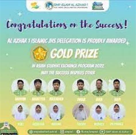 SMP Islam AL Azhar 1 Jakarta Meraih Gold Prize Award…