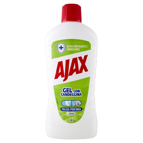 Ajax Detersivo Pavimenti Gel Con Candeggina E Limone Ml Nonpesa