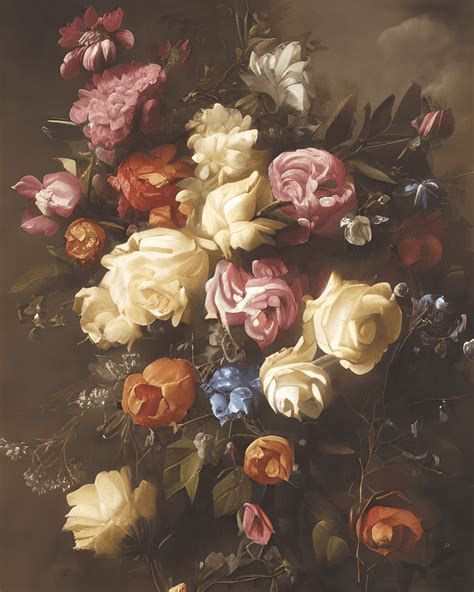 Rachel Ruysch S Moody Renaissance Flowers Creative Fabrica