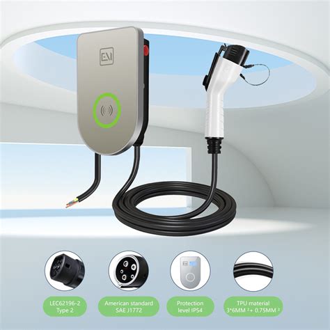 Commercial Ac Ev Charger Wall Box Kw A Kw A Type Type Wall