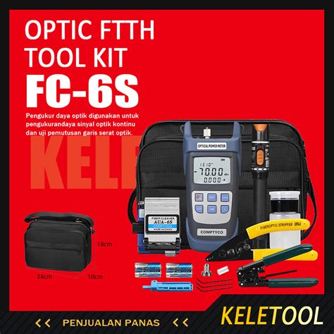 Jual KELETOOL Optic Ftth Tool Kit Optical Power Meter 3 In 1 Tool Optik