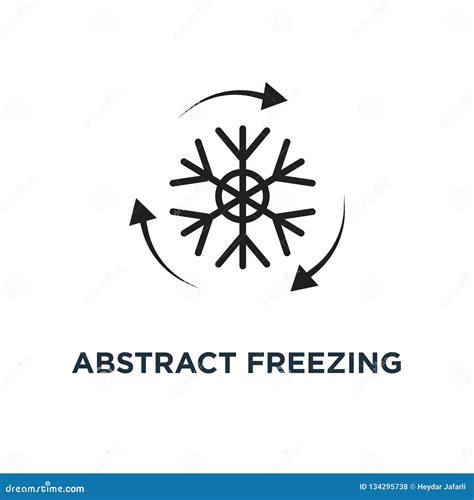 Abstract Freezing Icon Simple Element Illustration Stock Vector