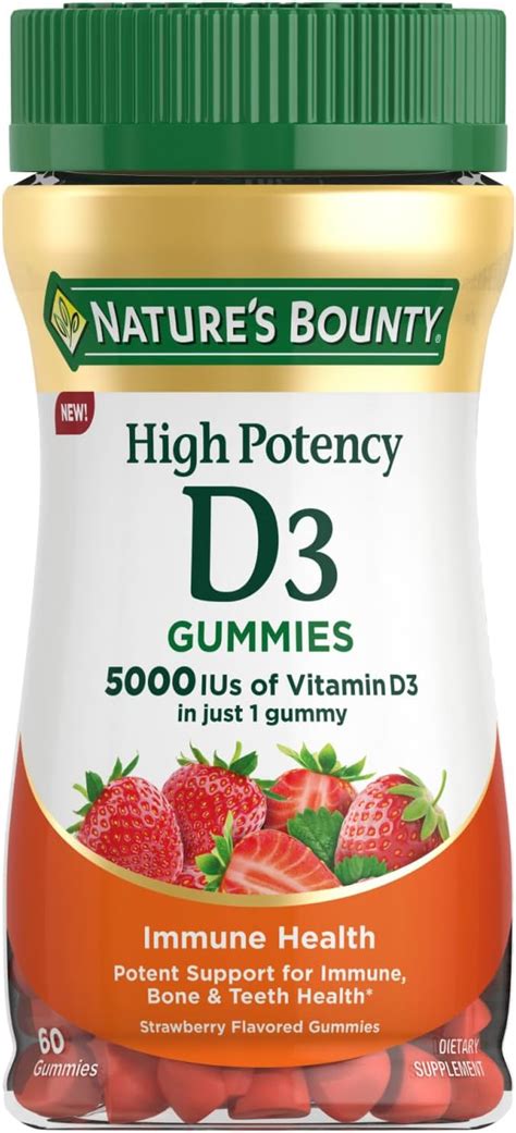 Amazon Nature S Bounty High Potency Vitamin D Iu Immune