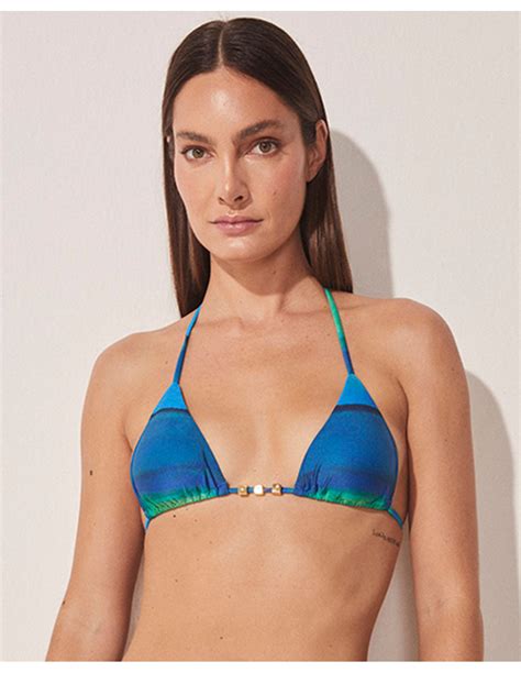 胸罩 Top Bikini Lacinho Listrado Espelho De Agua 品牌 Designer Agua de Coco