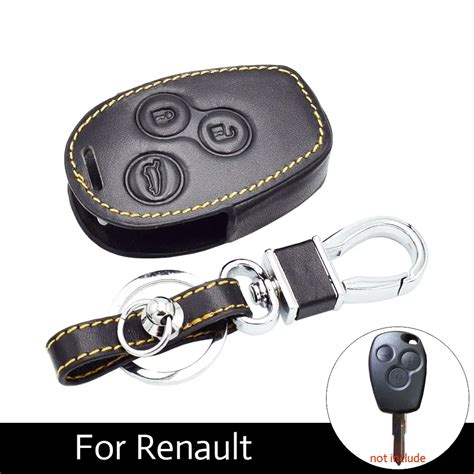 ATOBABI Leather Car Key Case Keys Bag For Renault Clio Logan Dacia