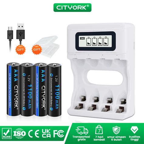 Jual Cityork Baterai Cas Baterai Charge Aa Dan Aaa Baterai Isi Ulang