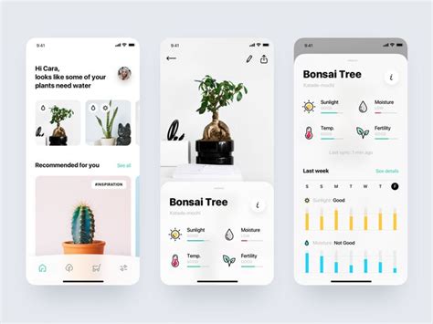 Plant Monitor Concept Plant App Powerpoint Design Templates Plants