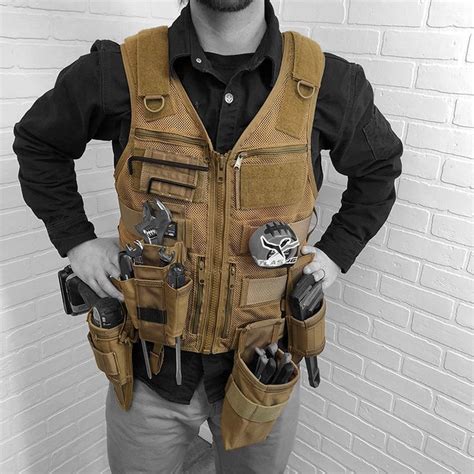 Saratoga Tool Vest™ Plumber Kit Woodworking Clothing Tactical Clothing Stylish Tools