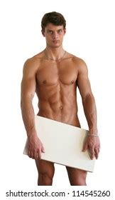 Holding Billboard Naked Images Stock Photos Vectors Shutterstock