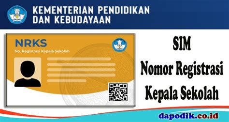 Terbaru SIM Nomor Registrasi Kepala Sekolah Sudah Bisa Diakses Dan