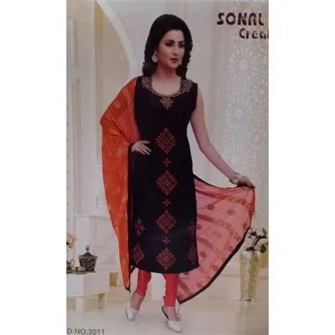 Cotton Round Neck Fancy Churidar Ladies Suit At Rs 1595 Piece In Mumbai