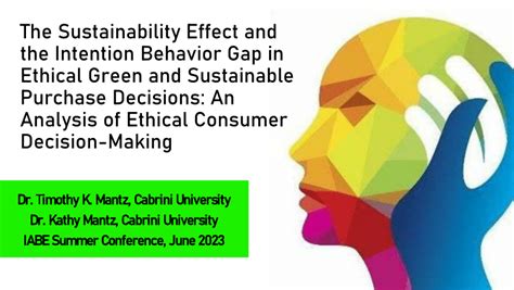 Pdf The Sustainability Effect And The Intention Behavior Gap In Ethical Green And Sustainable