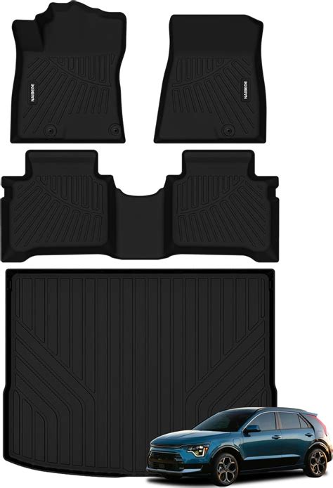 Naibeve Floor Mats For 2023 2024 Kia Niro Hybrid All Weather Custom Fit For Kia