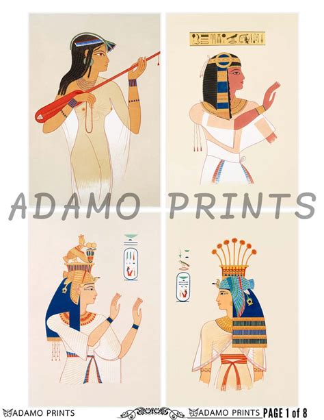 Ancient Egypt Travel Digital Images Collage Sheets Etsy Canada