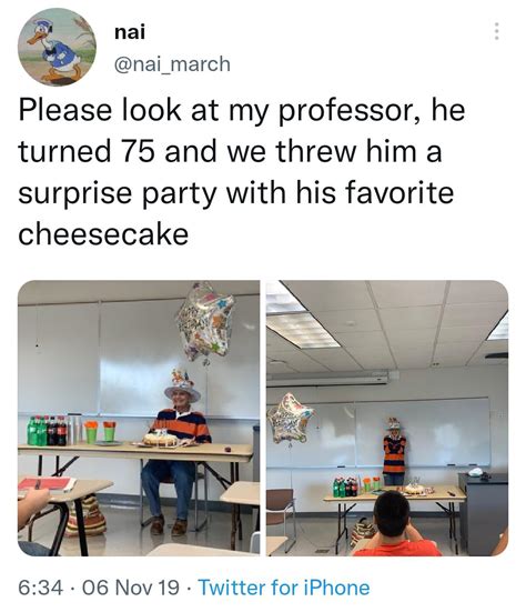 Their Class Threw A Wholesome Surprise Party For Their Professor 🥺 R