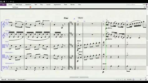 Luigi Boccherini S Minuet And Trio From String Quintet In E Score