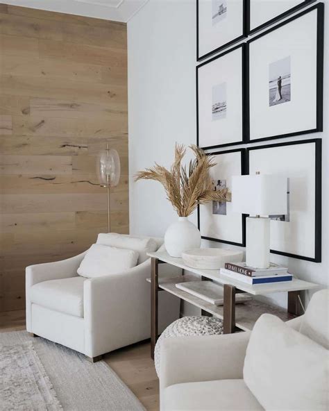 Modern Wood Paneling Complements White Walls - Soul & Lane