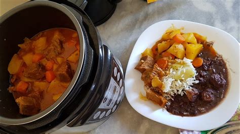 Carne De Panela Batatas E Cenouras Feito Na Panela El Trica De