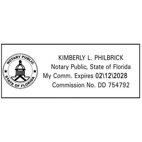 Florida Rectangle Notary Stamp Corp Connect