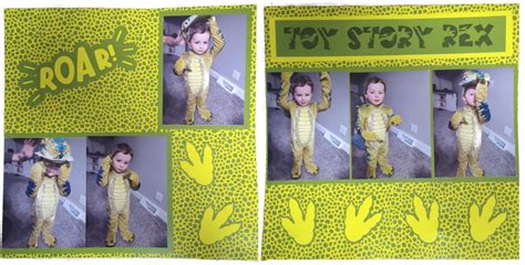 Toy Story Rex Dinosaur Halloween Costume Layout – Country Croppers