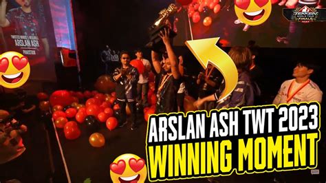 ARSLAN ASH GOT EMOTIONAL ON LIFITING TROPHY TWT 2023 WINNING MOMENTS