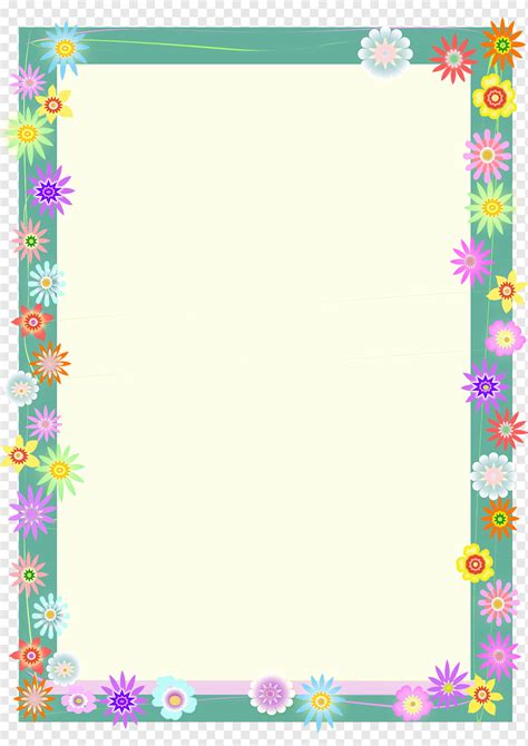 Simple Flower Border Designs For A4 Paper