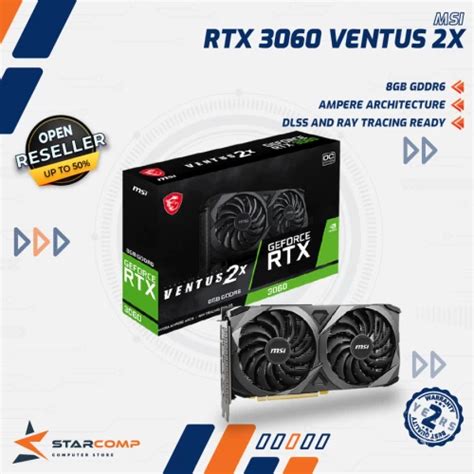 Starcomp Msi Geforce Rtx 3060 Ventus 2x Oc 8gb Gddr6