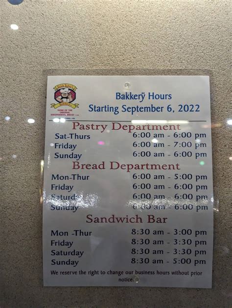 Menu at Erick Schat's Bakery, Bishop