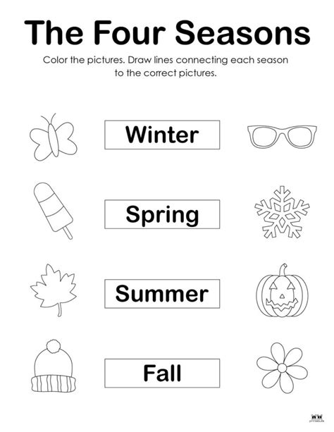 Four Seasons Worksheets & Printables - 51 Pages | Printabulls