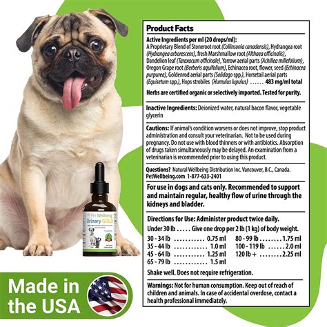 Pet Wellbeing Urinary Gold For Dogs Natural Urinary Tract Support 2oz