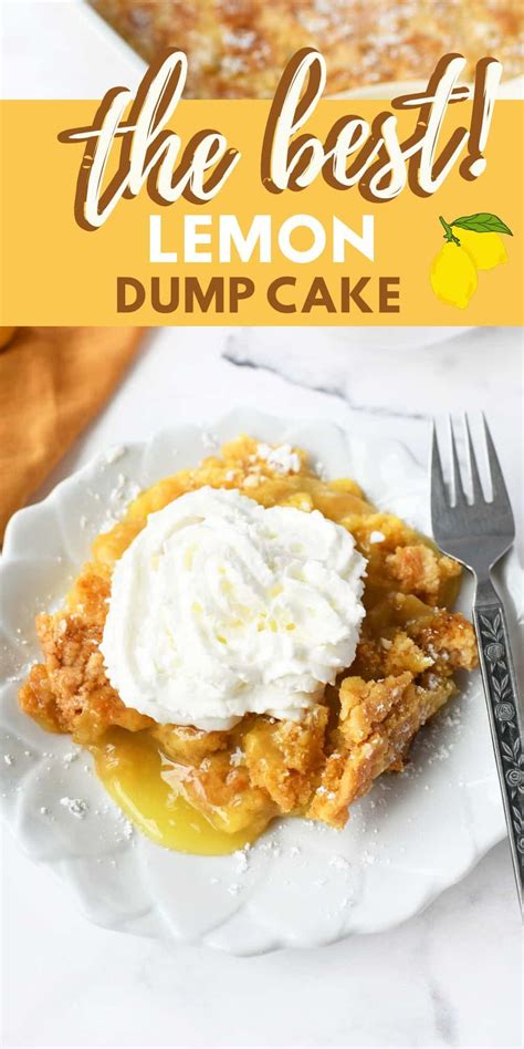 Easy Lemon Dump Cake Recipe Savvy Saving Couple Ricetta