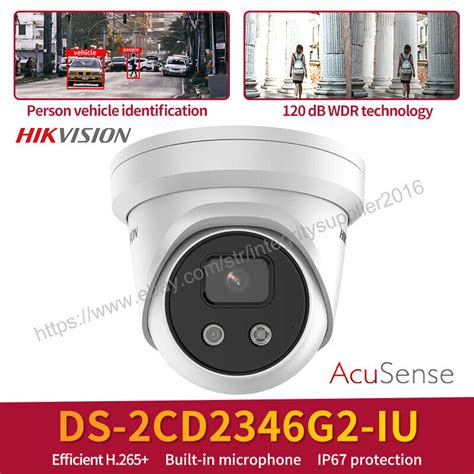 Hikvision Ds Cd G Iu Mp Ir M Built In Mic Security Camera