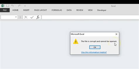 How Can I Recover Corrupted Excel File 2016