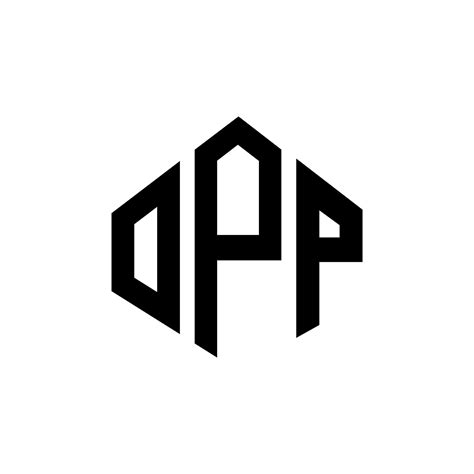 Opp Letter Logo Design With Polygon Shape Opp Polygon And Cube Shape