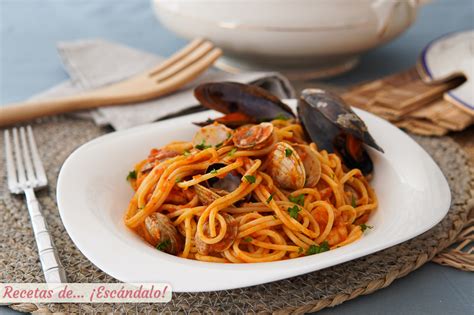 Espaguetis Con Gambas Receta De Pasta Paso A Paso Recetas De ¡escándalo