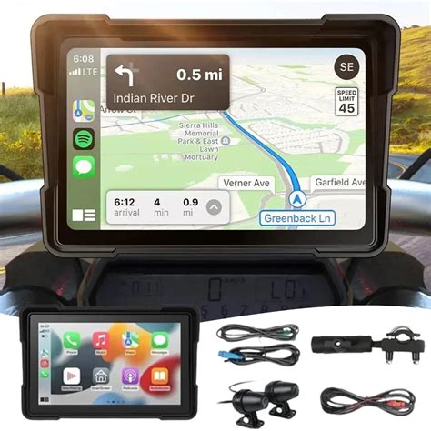 Ta Nabilir In Motosiklet Gps Navigasyon Kablosuz Carplay Android Oto