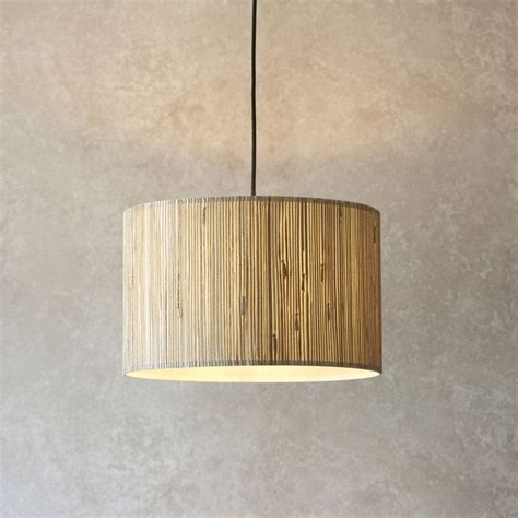 Endon Lighting Longshore Pendant With Natural Seagrass Drum Shade