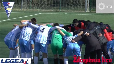 Kadetska Liga Srbije Fk Spartak Žk Fk Vojvodina 2 2 Xviii Kolo