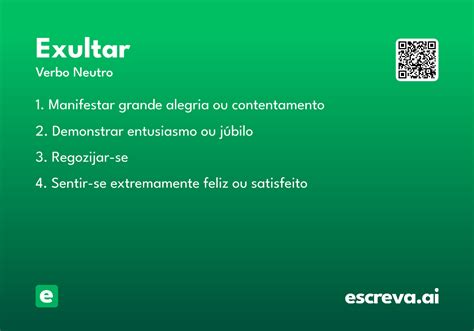 O Que Significa Exulta - Exultar - Significado e Sinônimo - escreva.ai